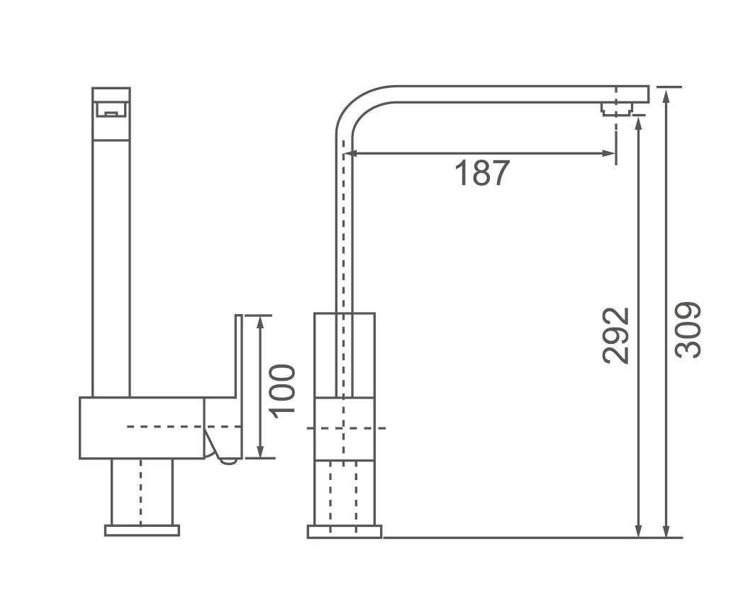 ACQUA Sink Mixer Matte Black - Image 2