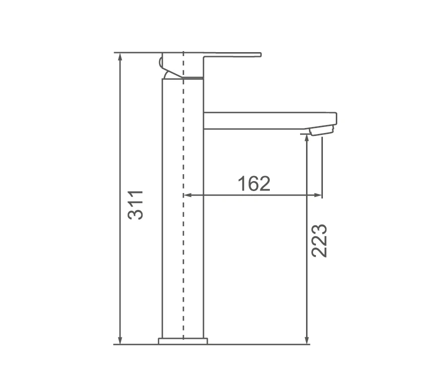 ACQUA Tower Basin Mixer Matte Black - Image 2