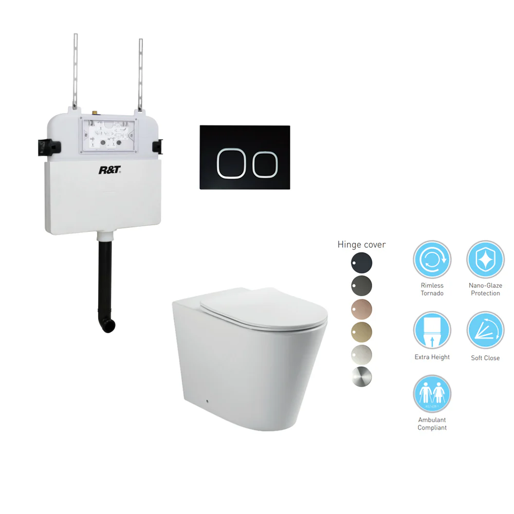 BELLA In-Wall Toilet Suite with Button - Image 3