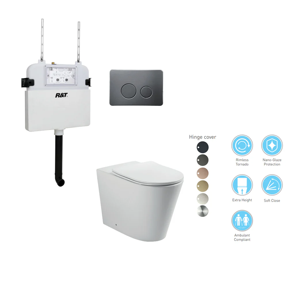 BELLA In-Wall Toilet Suite with Button - Image 6
