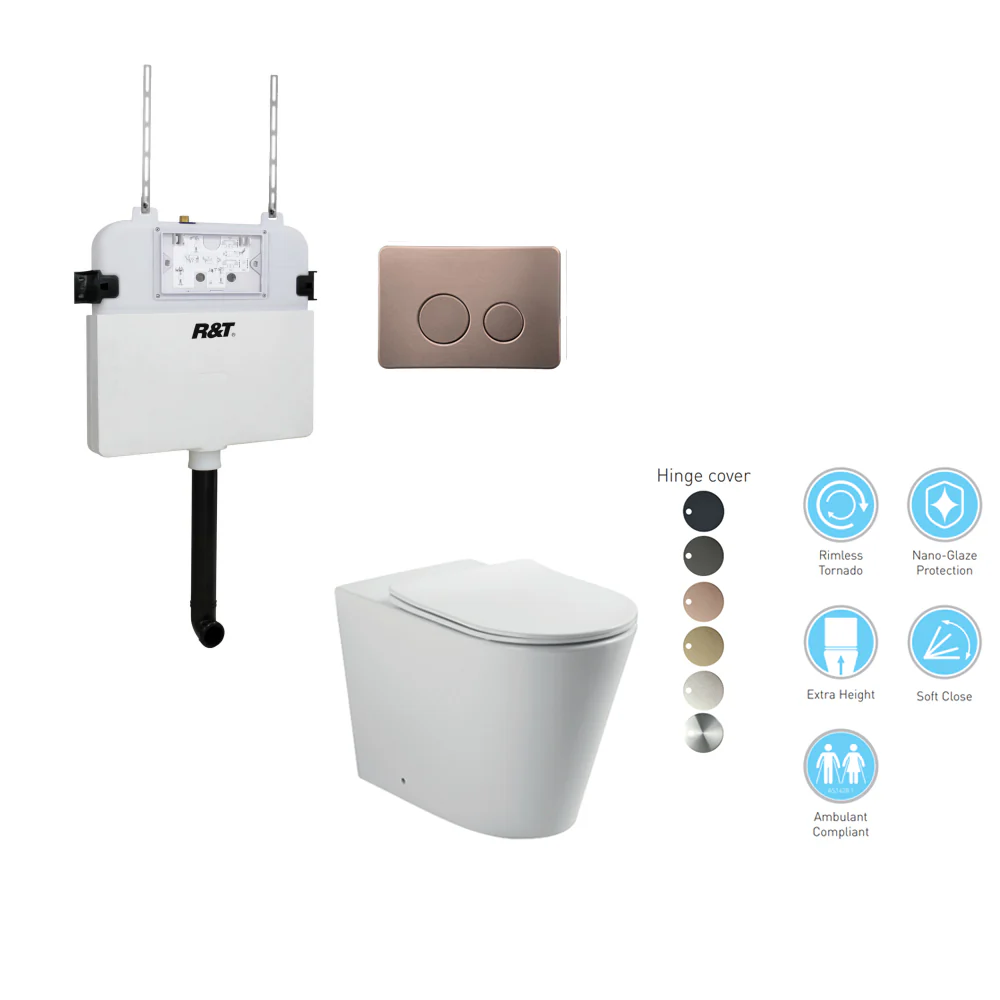 BELLA In-Wall Toilet Suite with Button - Image 7