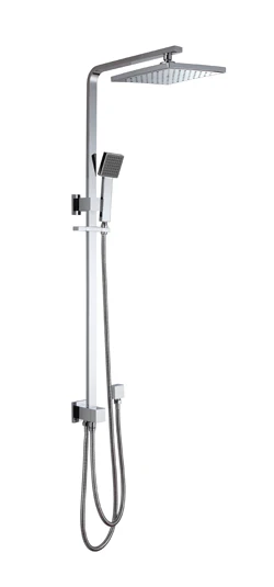 CUBE Multifunction Shower Rail Bottom inlet Chrome
