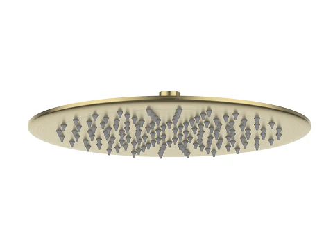 DOCCIA 300mm Round Shower Head Brushed Brass