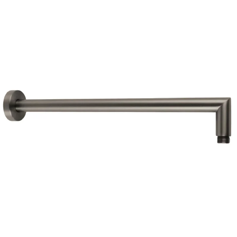 DOCCIA 35cm Round L Shape Shower Arm Gun Metal