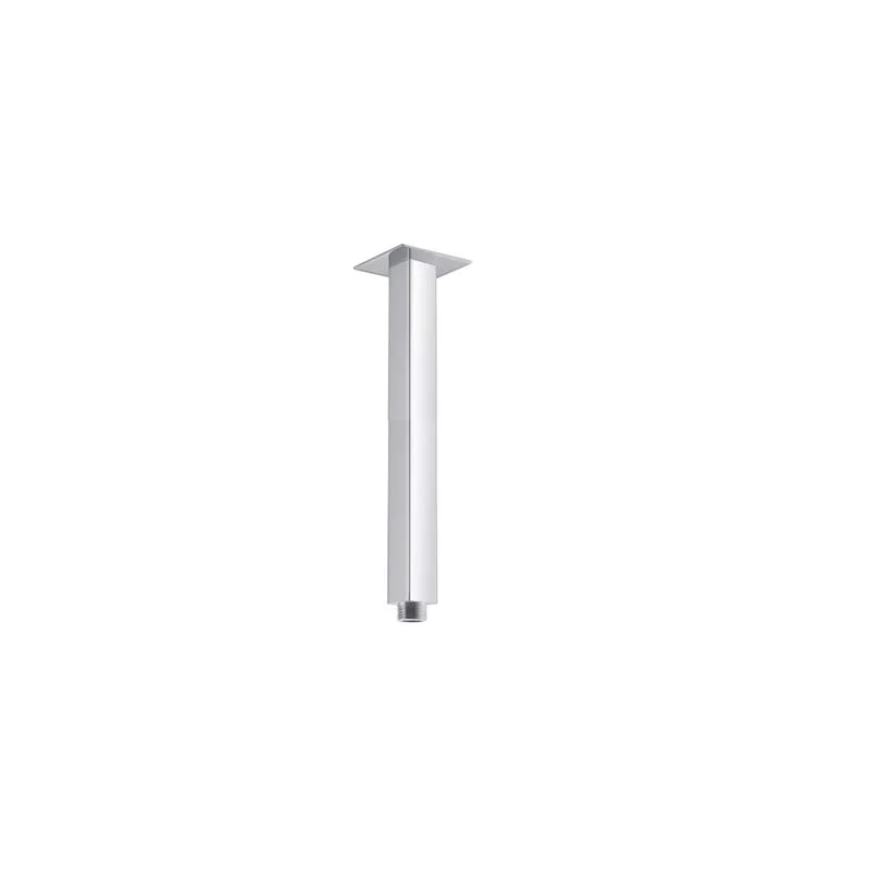 DOCCIA 400mm Square Ceiling Dropper Chrome