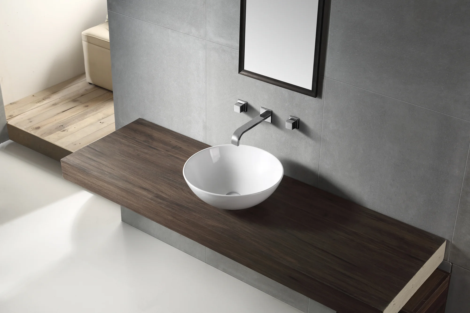 ETERNAL Above Counter Basin Gloss White