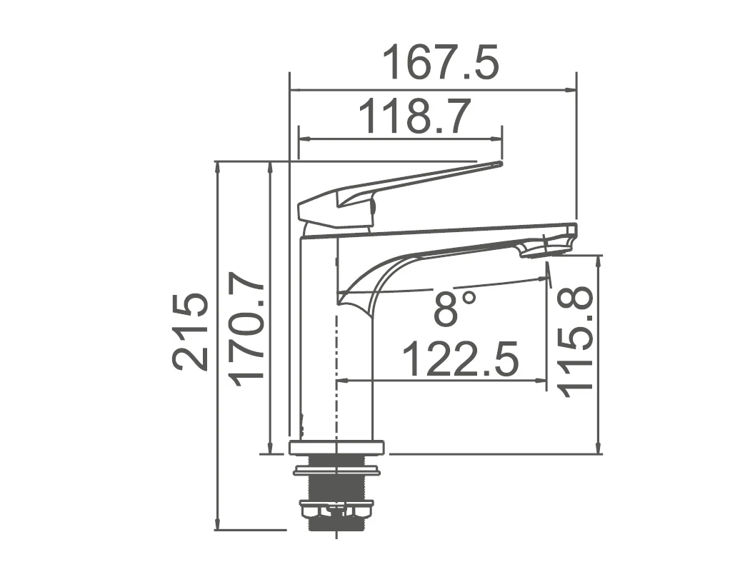EXON Basin Mixer Chrome - Image 2