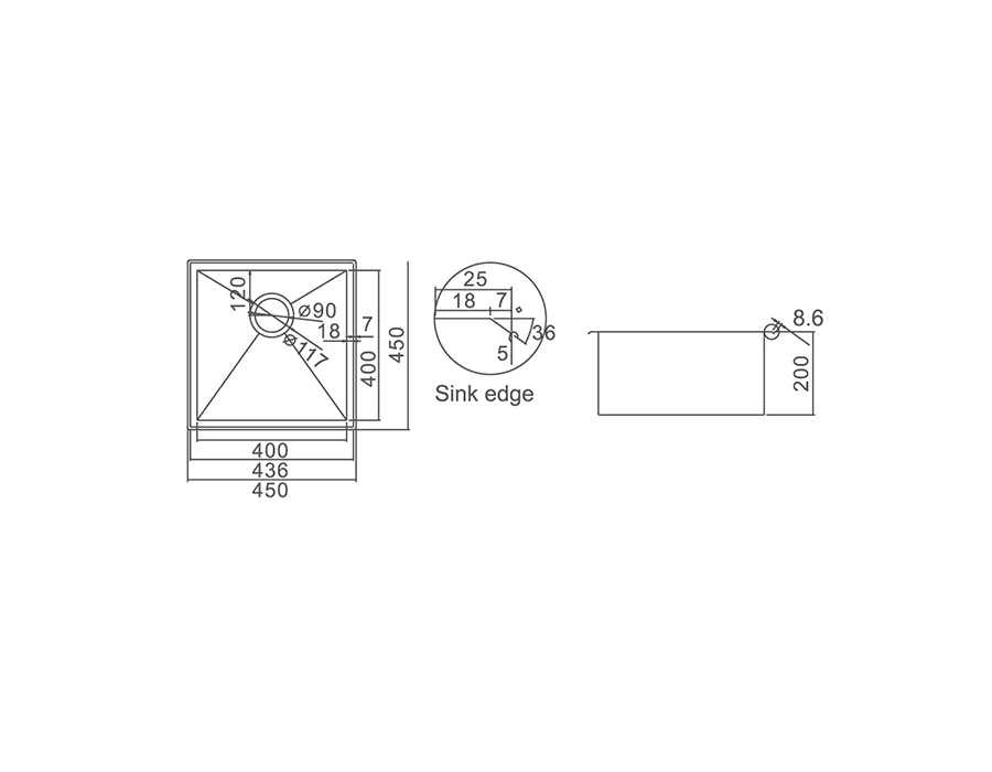 IMPACT 32L Countertop Sink - Image 2