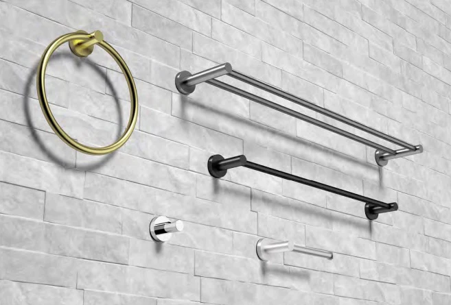 JESS 600mm Single Towel Rail Chrome - Image 2