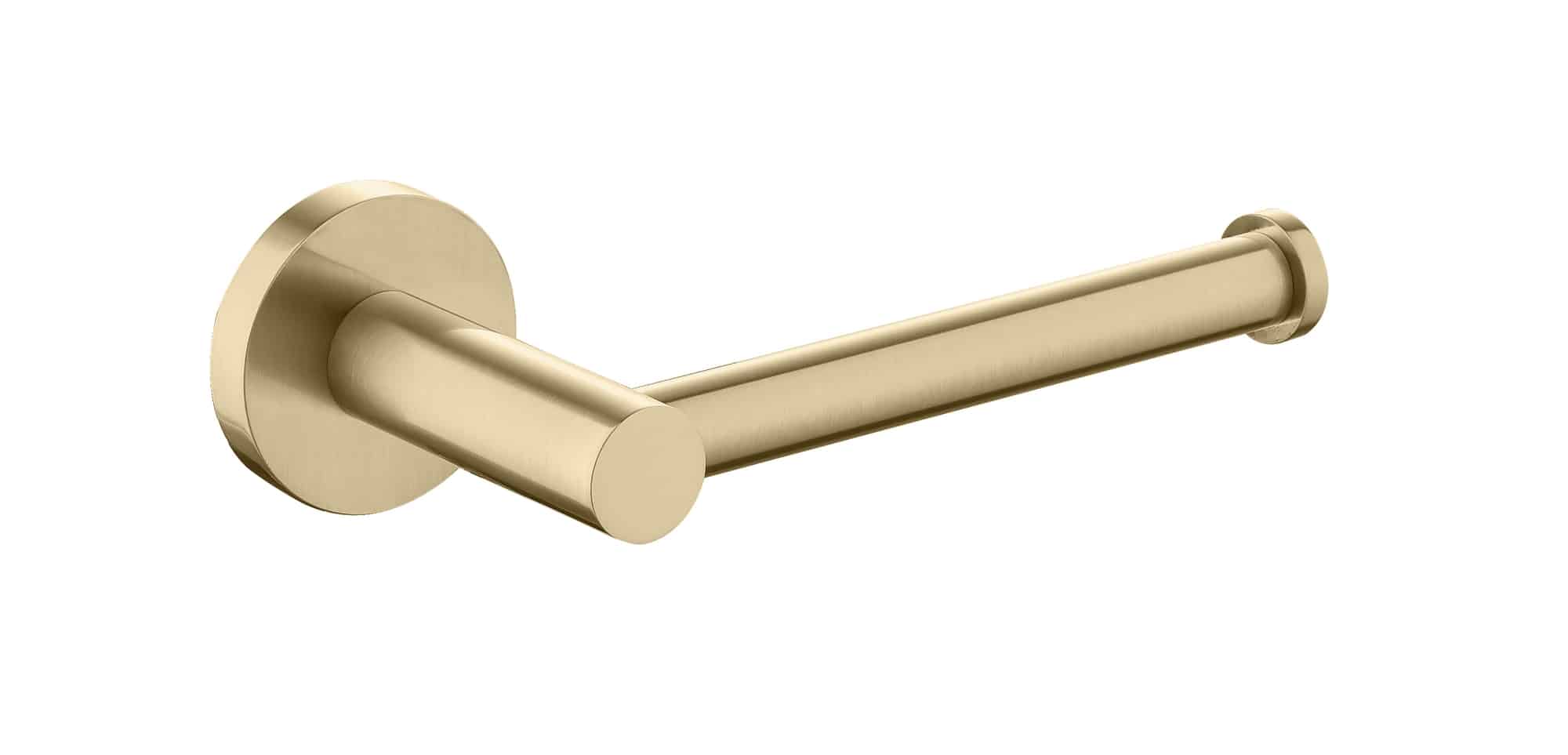 JESS Straight Toilet Roll Holder Brushed Brass