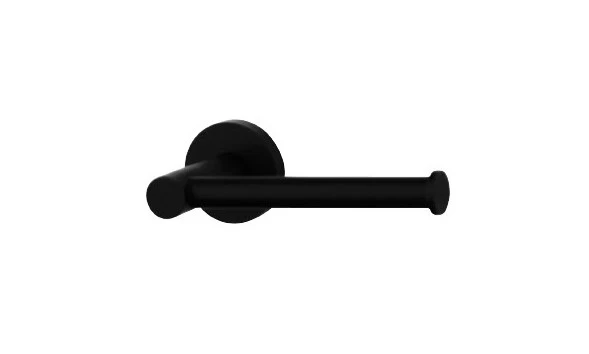 JESS Straight Toilet Roll Holder Matte Black