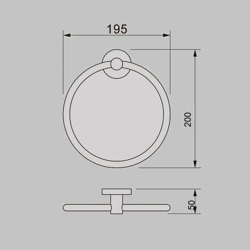 JESS Towel Ring Brushed Nickel - Image 4