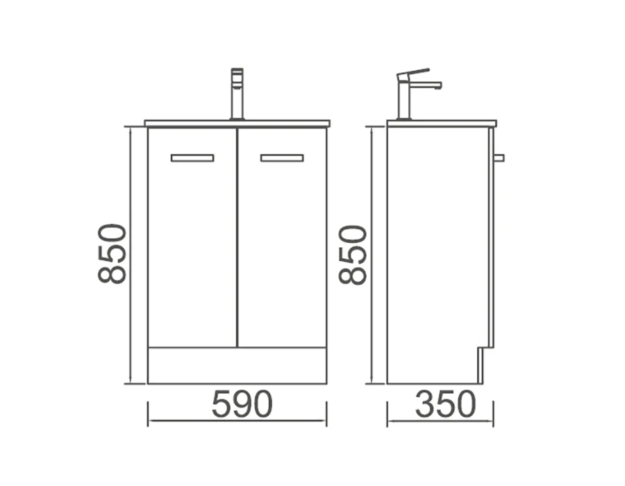 JUNIOR Vanity 600 - Image 3