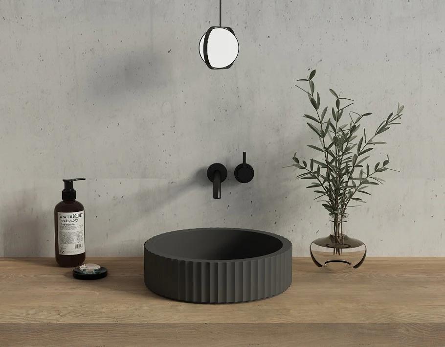 PIAZA Above Counter Basin Matte Black
