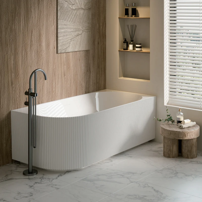 PIAZA Right Hand Free Standing Bath - Image 3
