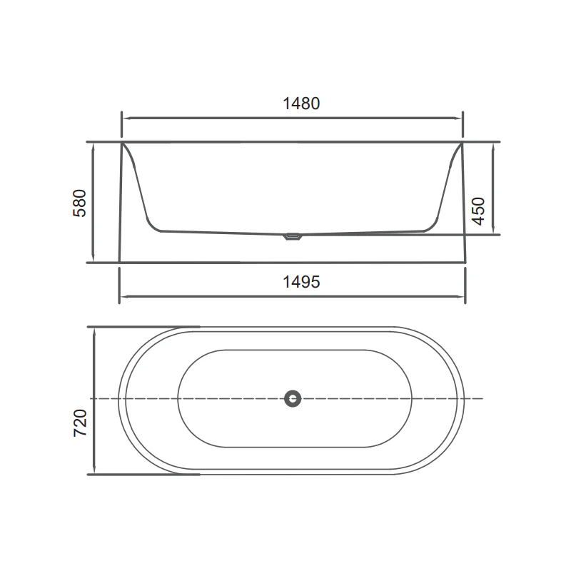PIAZA Round Free Standing Bath - Image 3