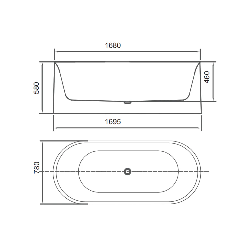 PIAZA Round Free Standing Bath - Image 4
