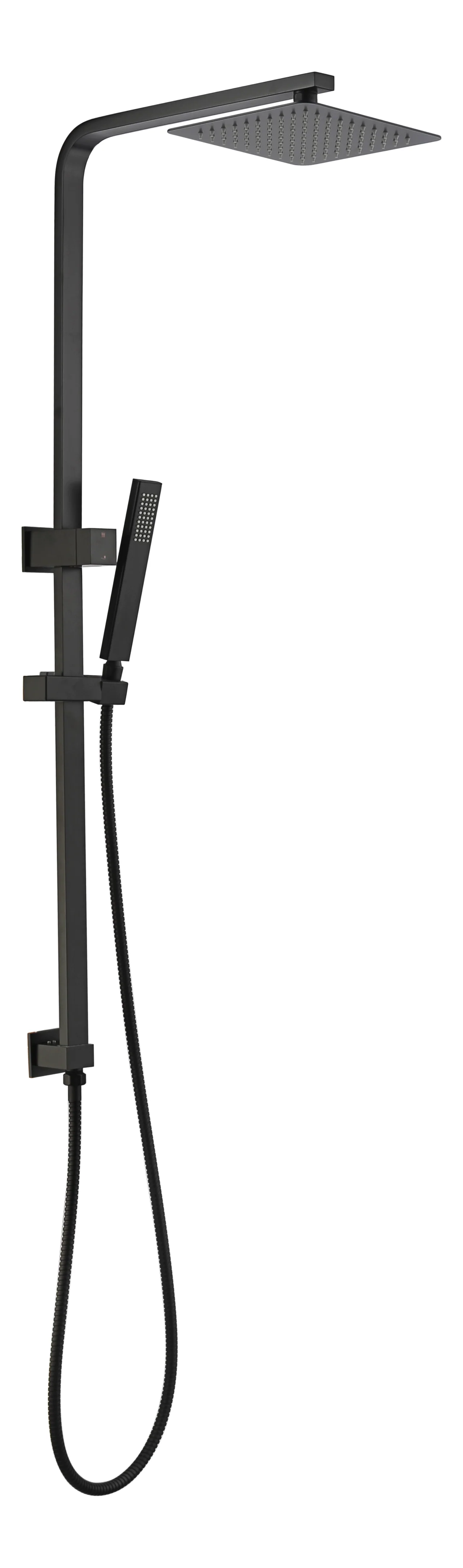QUBI BLACK Multifunction Shower Rail Matte Black