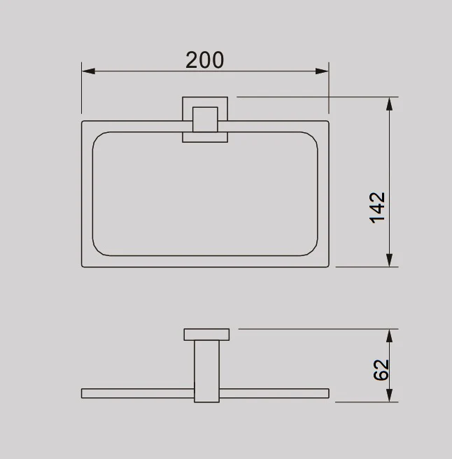 QUBI Towel Ring Chrome - Image 2