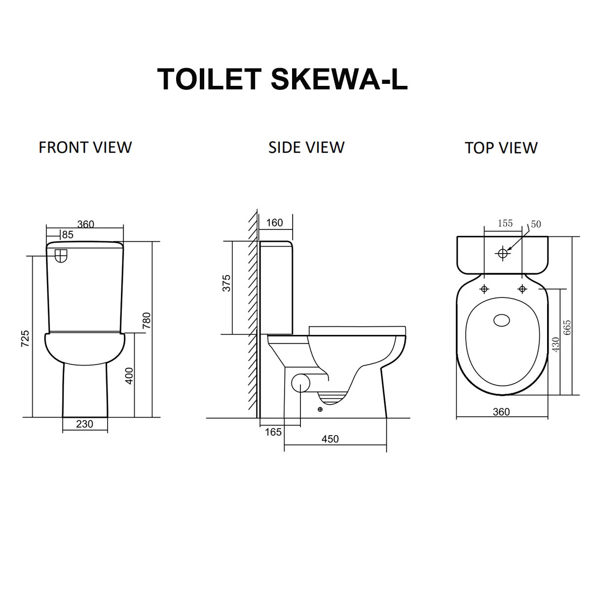 SKEWA Toilet with Button - Image 3