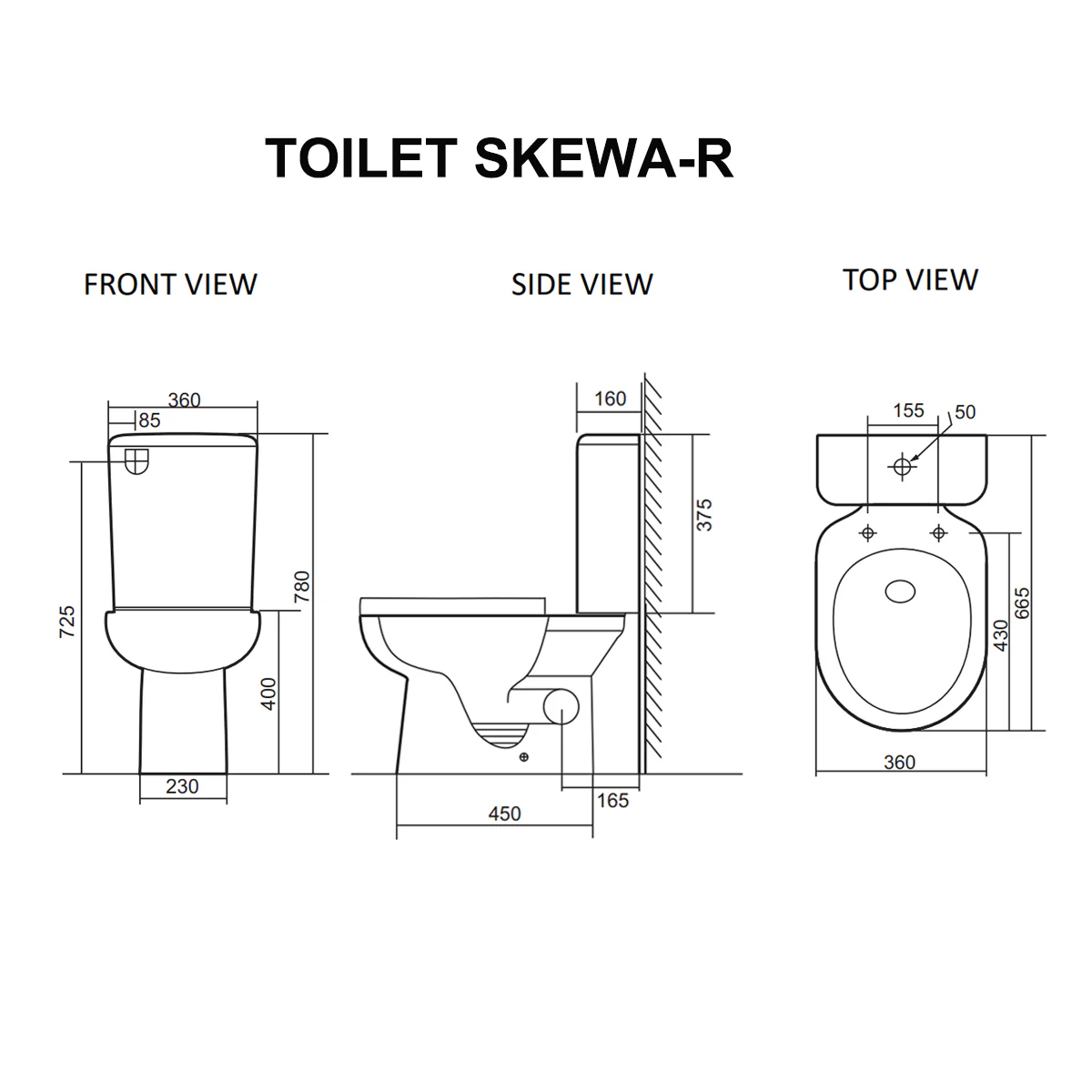 SKEWA Toilet with Button - Image 4