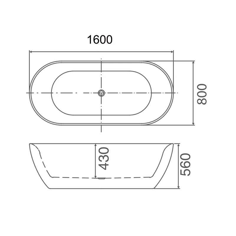 SORRENTO Free Standing Bath Tub - Image 3