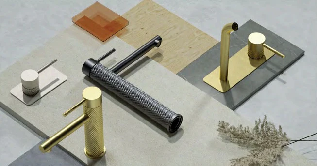TIARA Basin Mixer Brushed Brass - Image 3