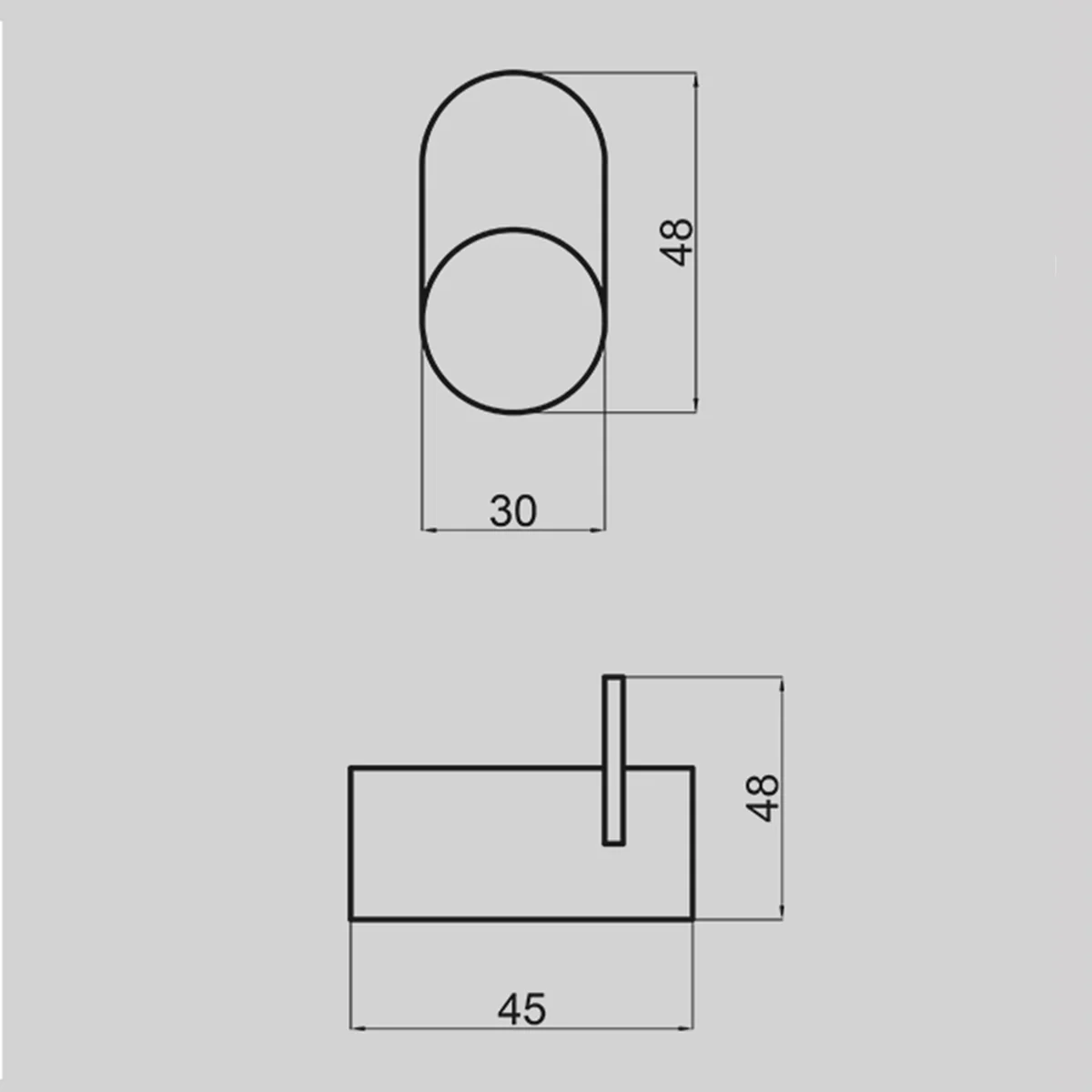 VIVO Singie Robe Hook Chrome - Image 3